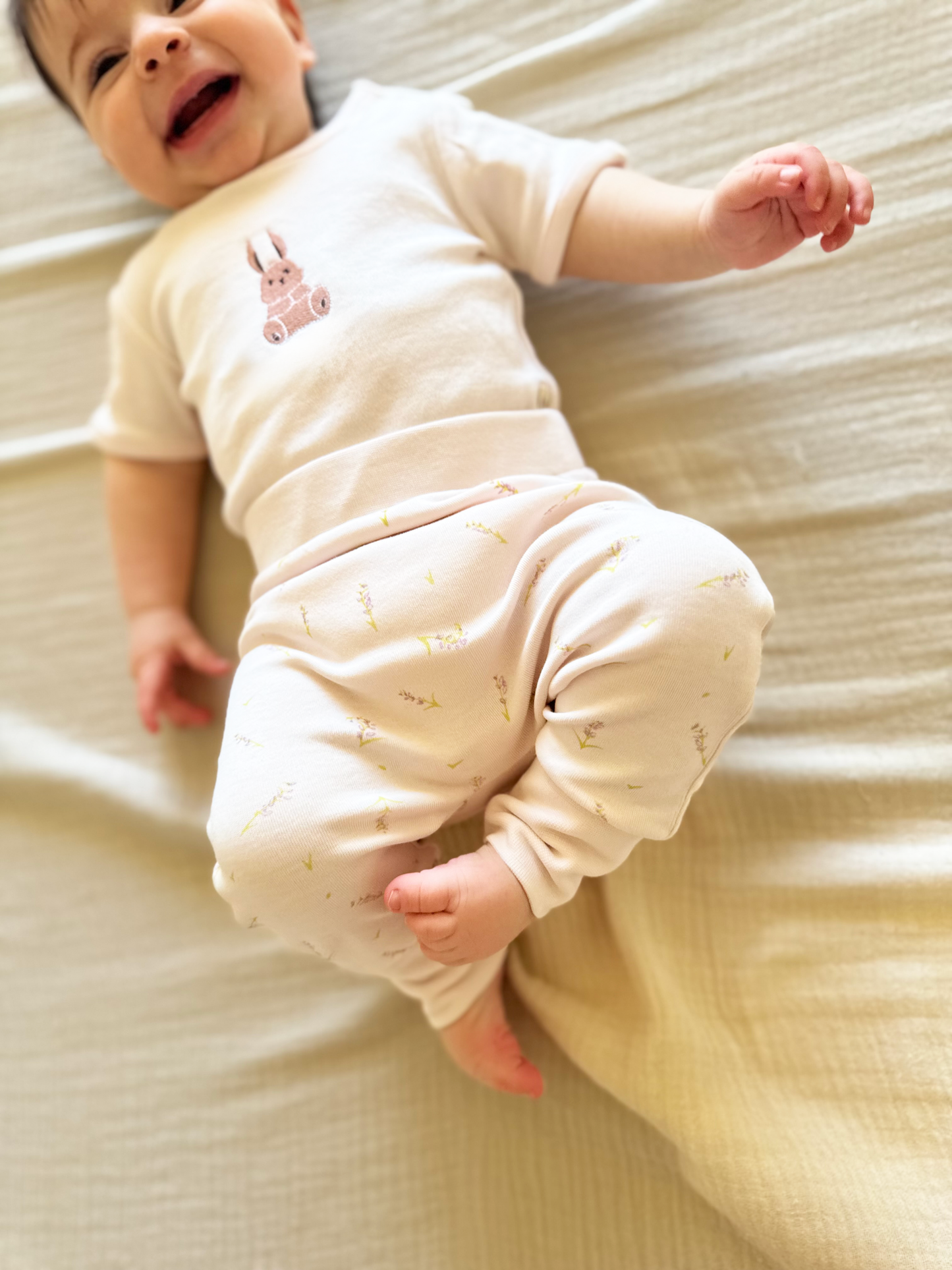 Lavender Bunny Organic Cotton Pants