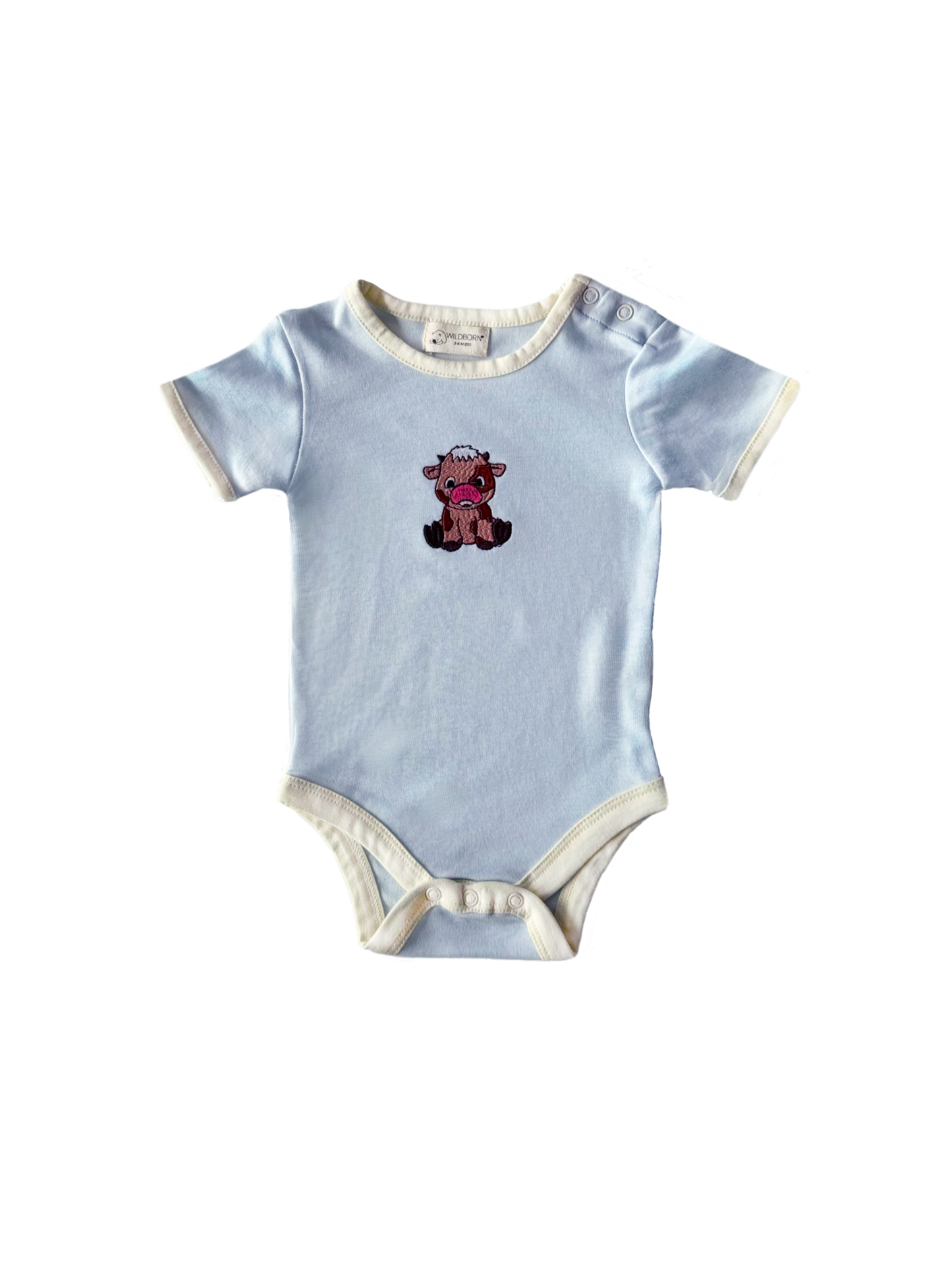 Baby Cow Organic Cotton Short Sleeve Bodysuit