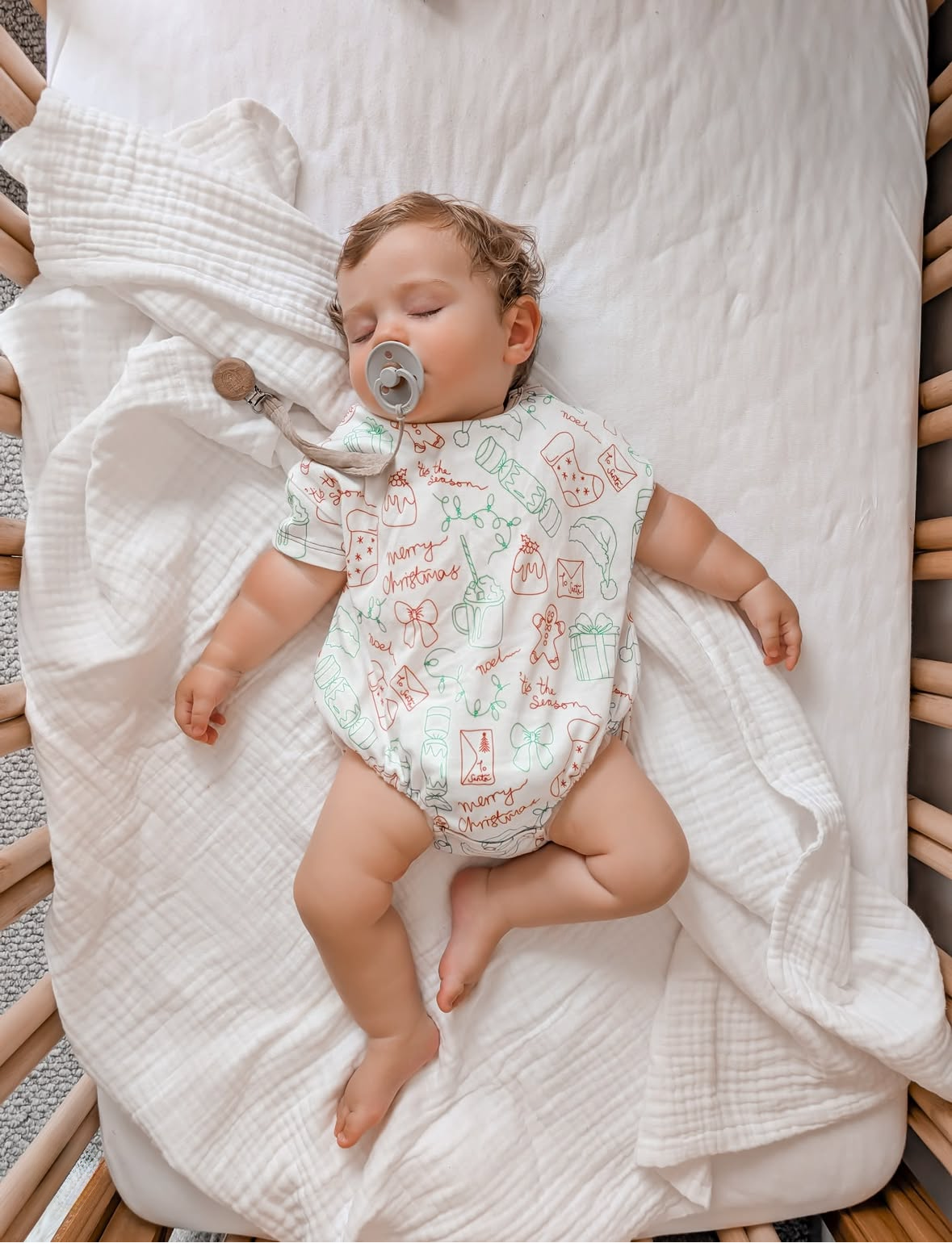Wildborn Christmas Organic Cotton T-Shirt Romper