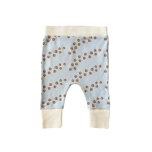 Baby Cow Footprints Organic Cotton Pants