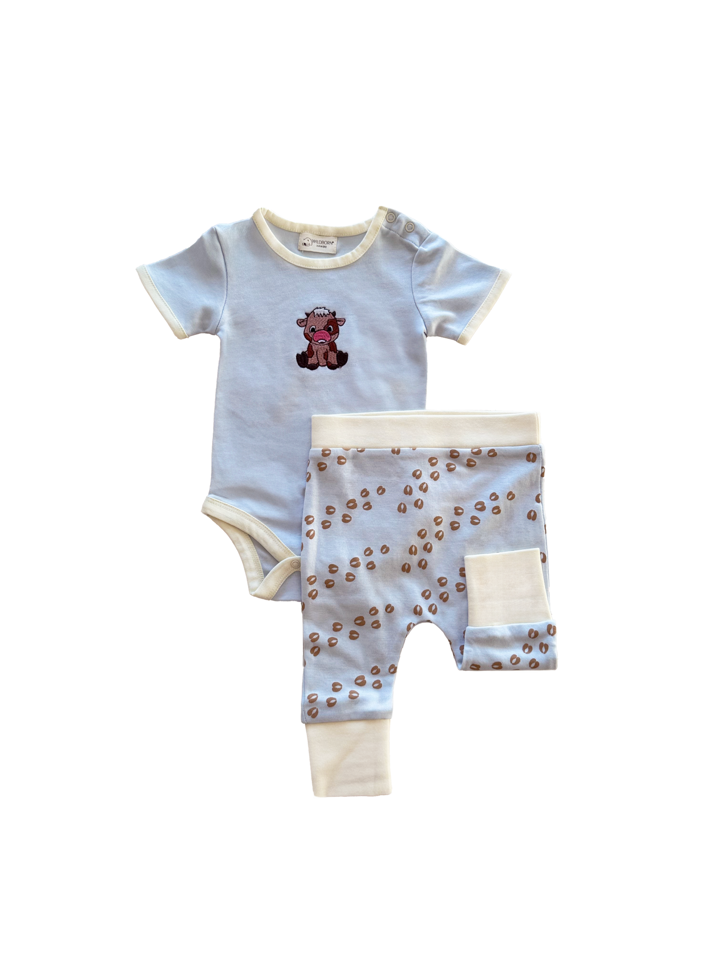 Baby Cow Organic Cotton Short Sleeve Bodysuit