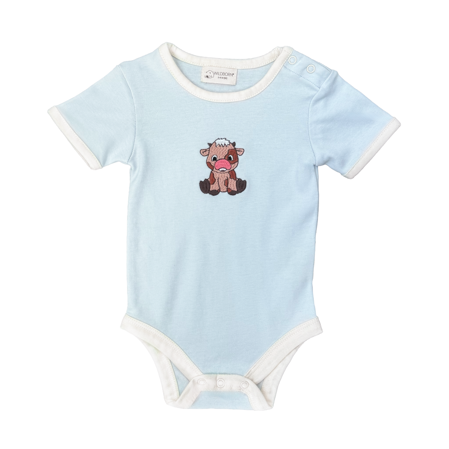 Baby Cow Organic Cotton Short Sleeve Bodysuit