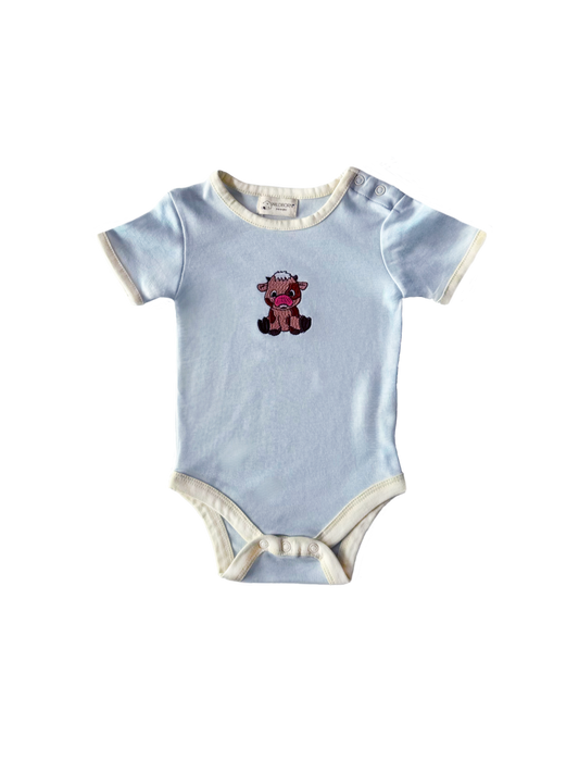 Baby Cow Organic Cotton Short Sleeve Bodysuit