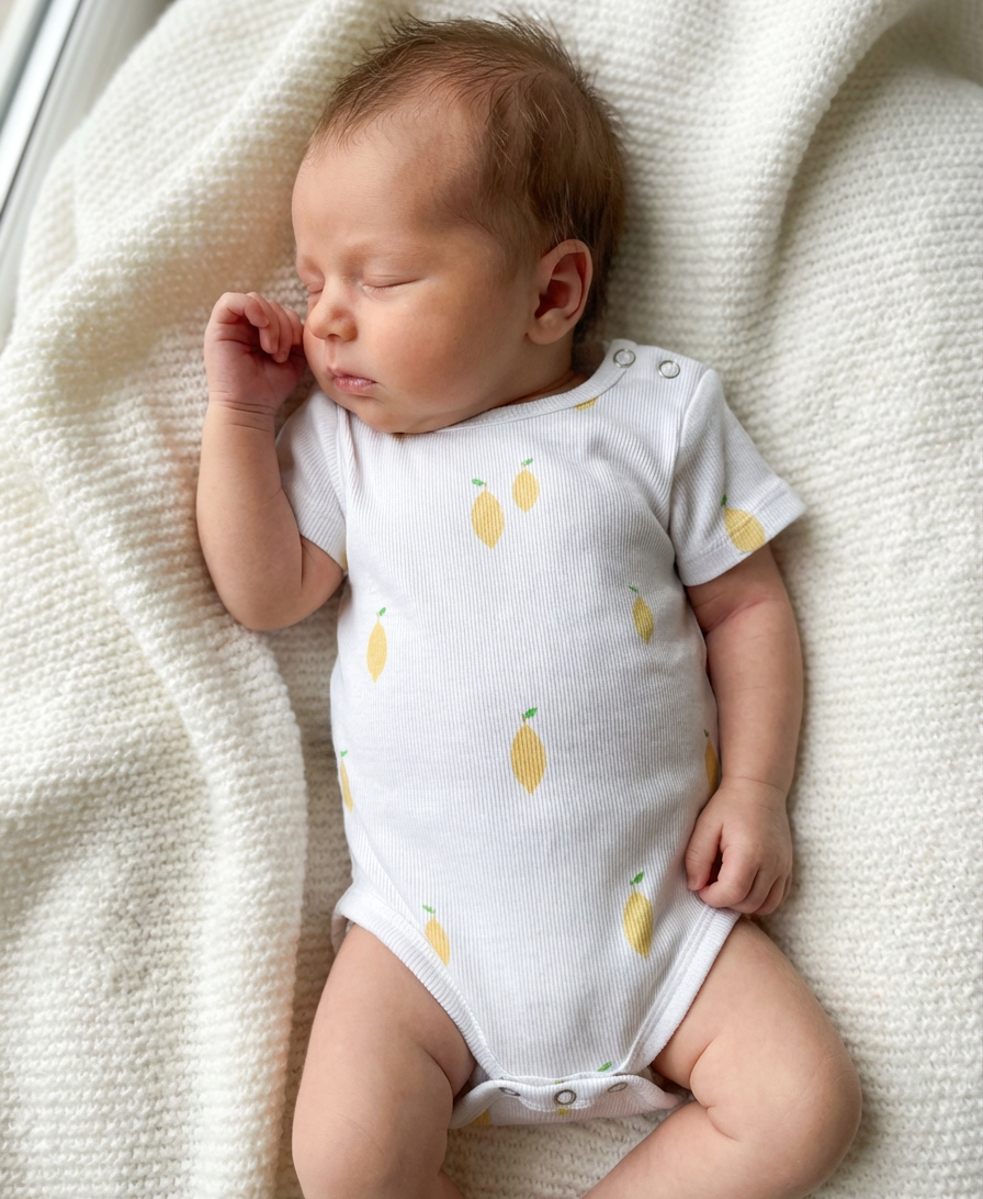 Lemons Organic Cotton Short Sleeve Bodysuit