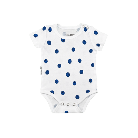 Blueberry Organic Cotton Short Sleeve Bodysuit