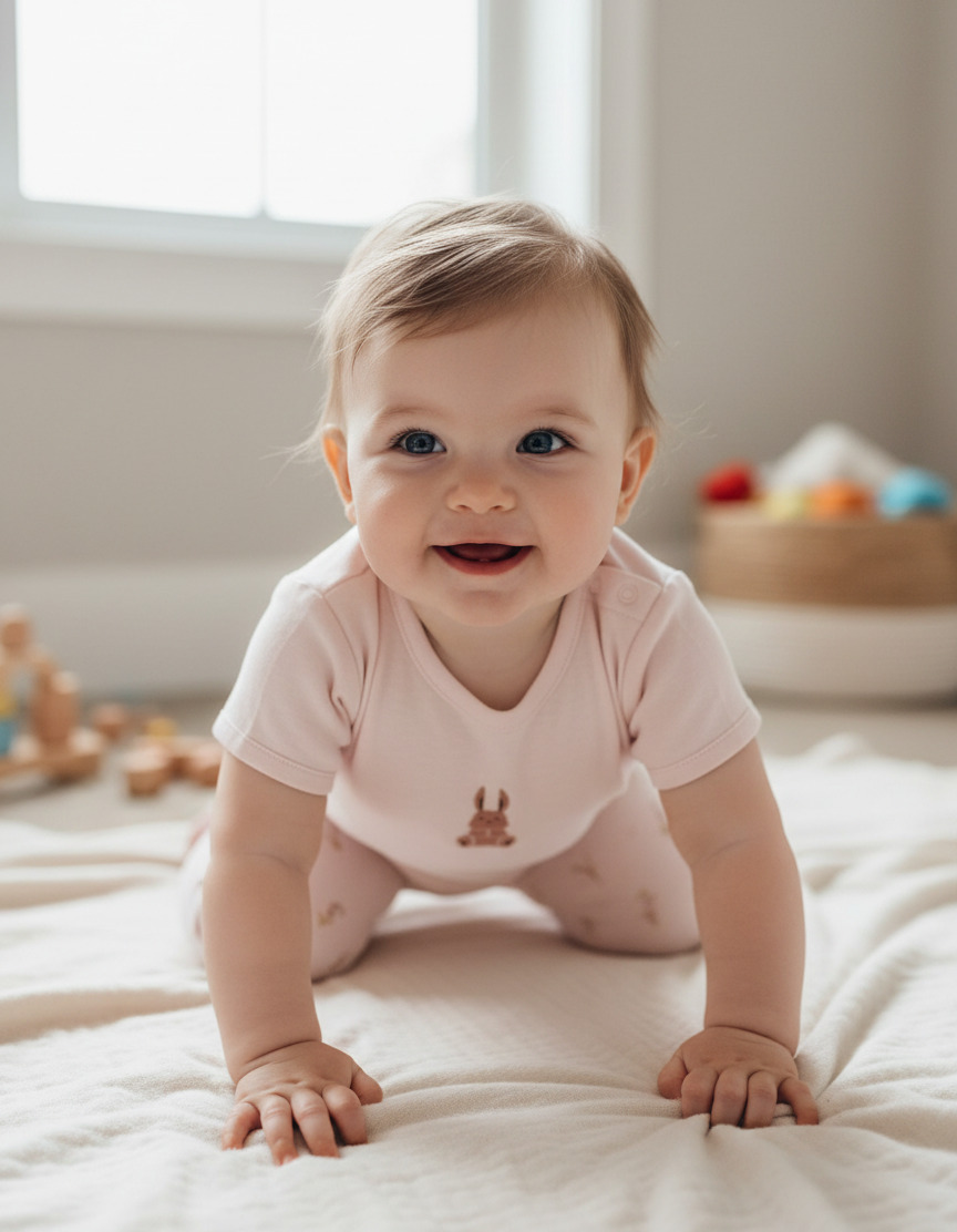 Bunny Organic Cotton Short Sleeve Bodysuit