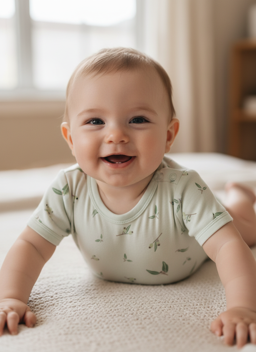 Eucalyptus Organic Cotton Short Sleeve Bodysuit