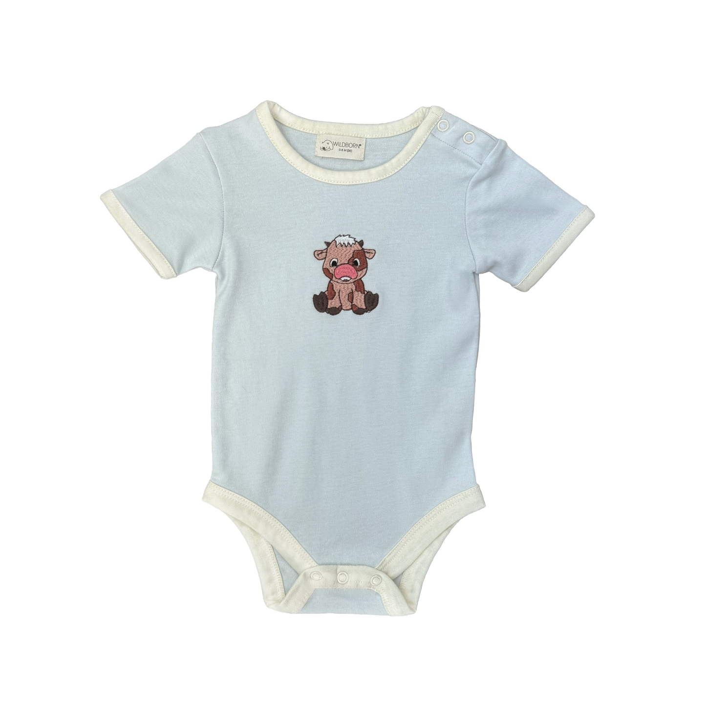Baby Cow Organic Cotton Short Sleeve Bodysuit