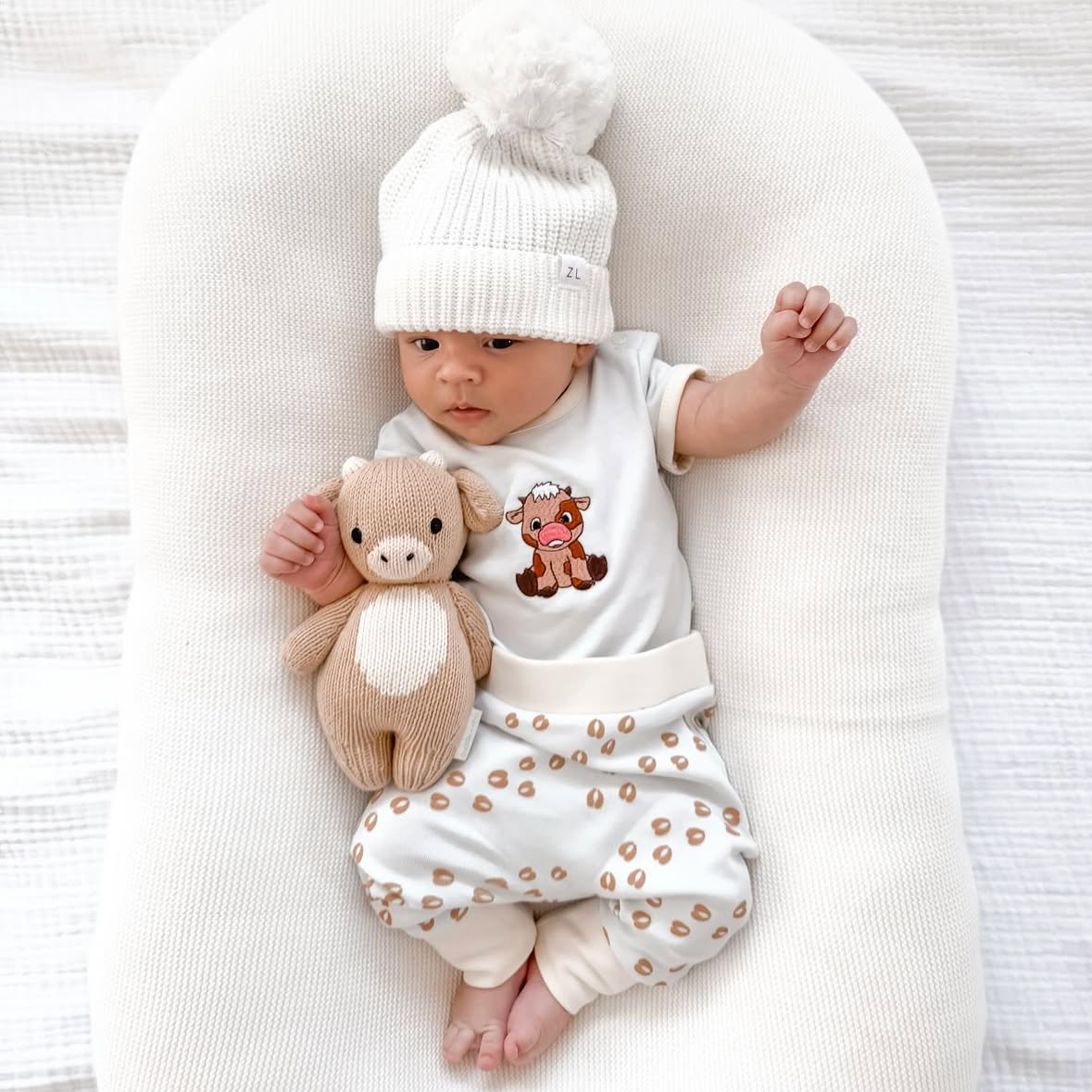 Baby Cow Organic Cotton Short Sleeve Bodysuit