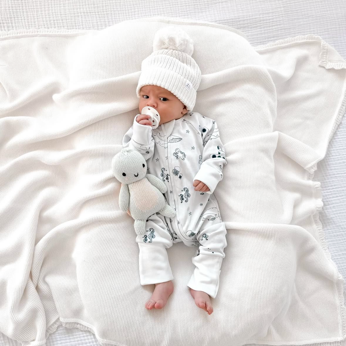 Under the Sea Organic Cotton Growsuit