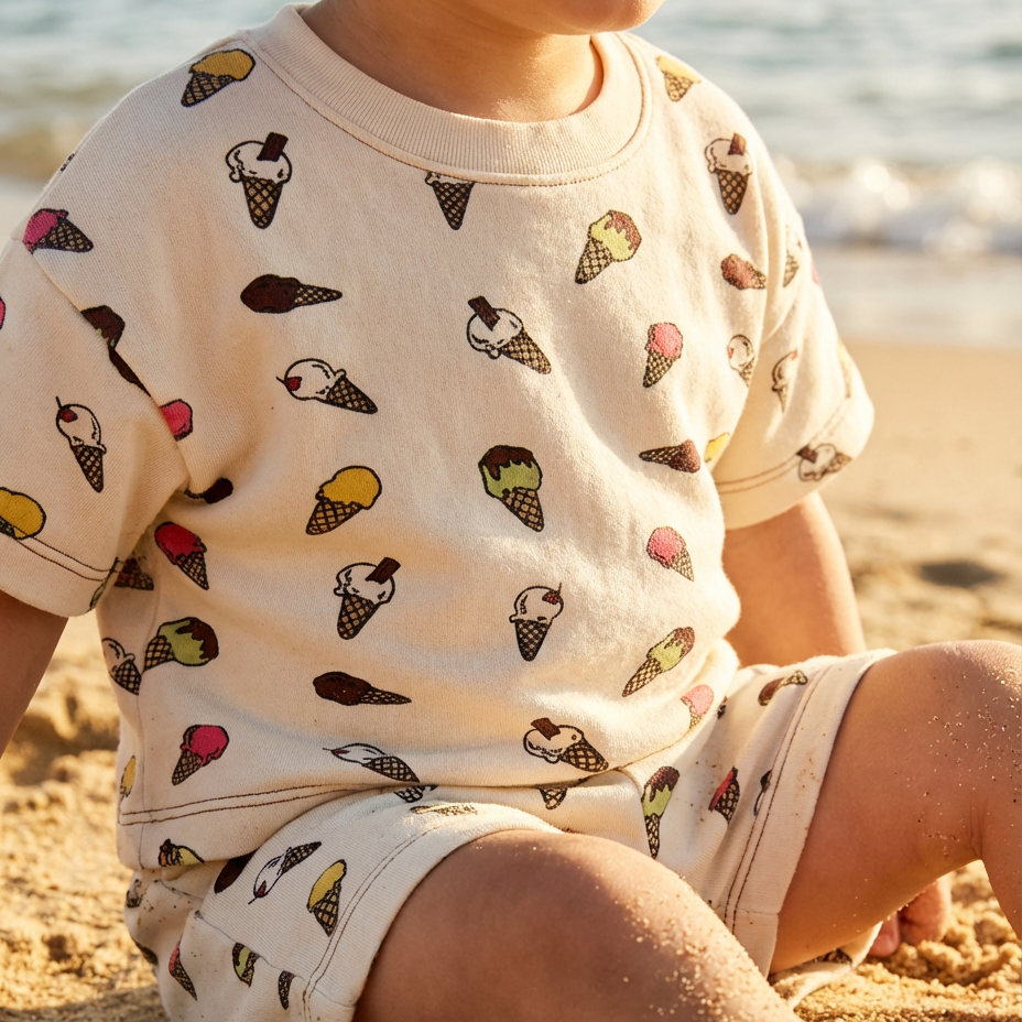 Ice-Cream Organic Cotton T-Shirt