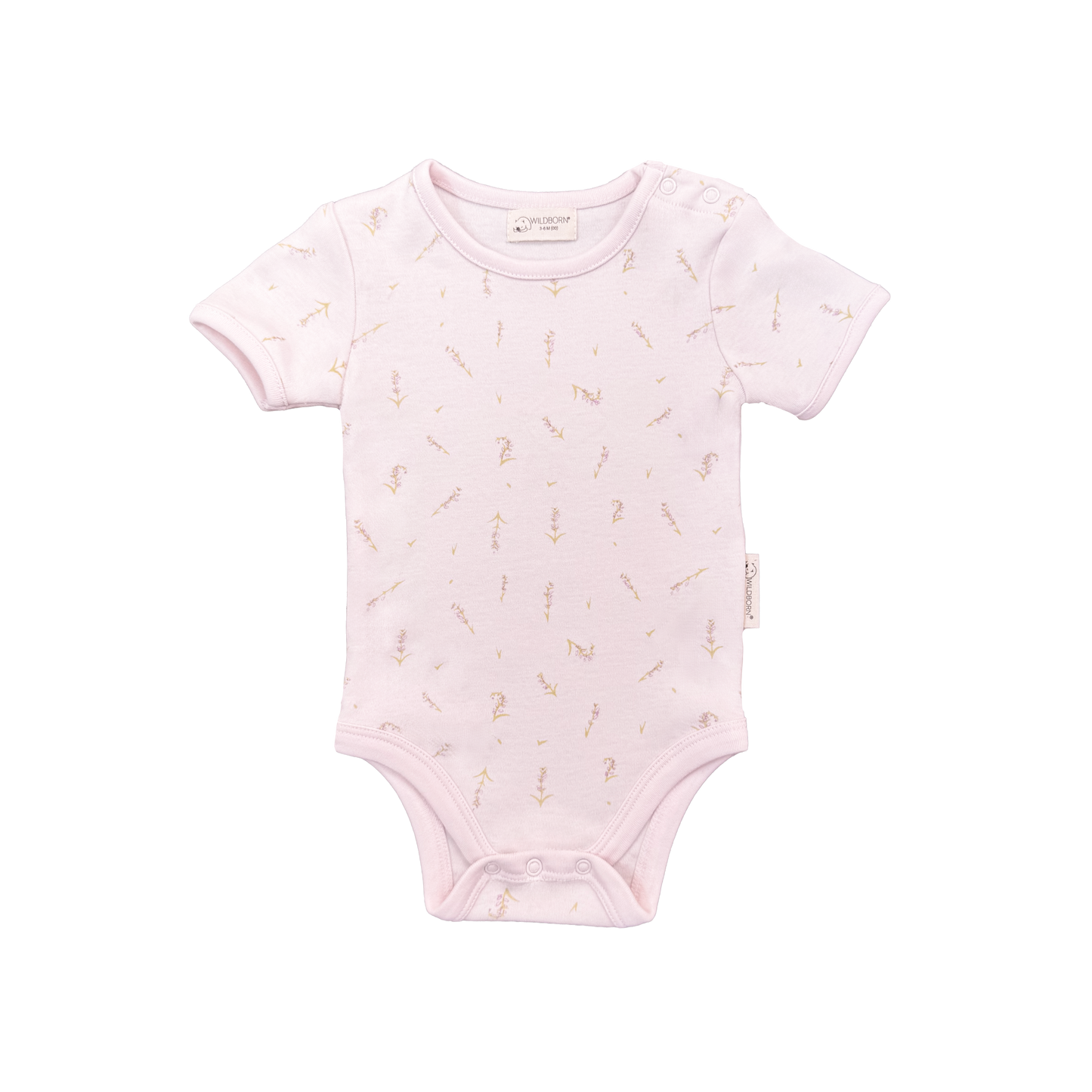 Lavender Organic Cotton Short Sleeve Bodysuit