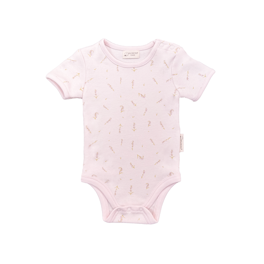 Lavender Organic Cotton Short Sleeve Bodysuit
