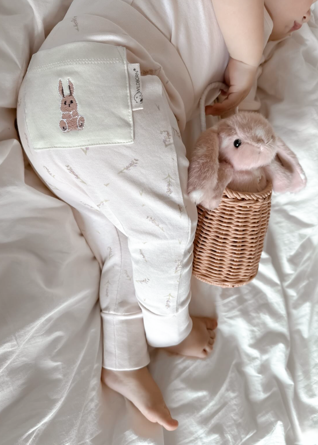 Lavender Bunny Organic Cotton Pants