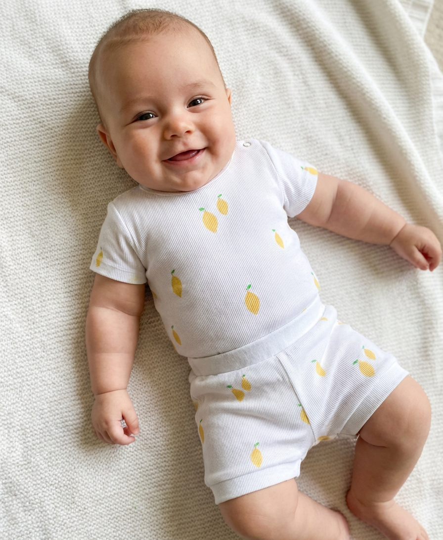 Lemons Organic Cotton Short Sleeve Bodysuit