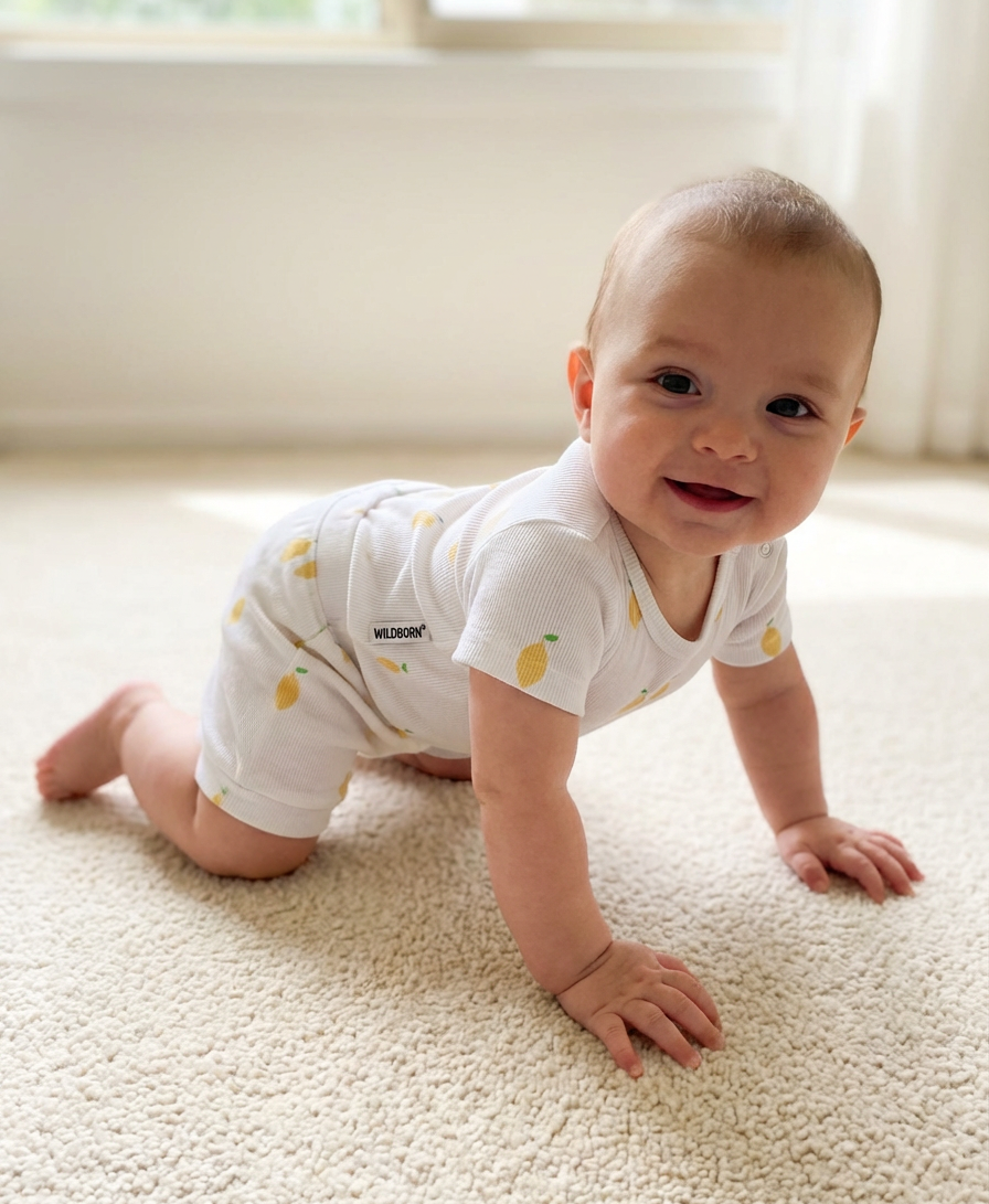 Lemons Organic Cotton Short Sleeve Bodysuit