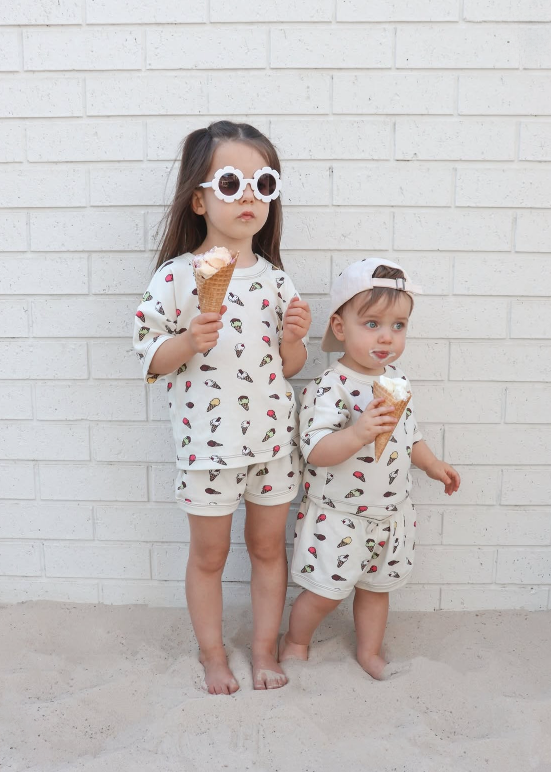 Ice-Cream Organic Cotton Shorts